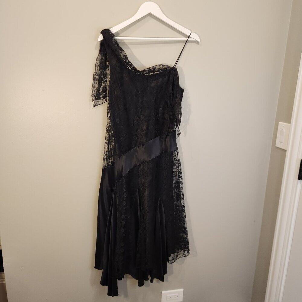 Laundry by Shelli Segal Vintage LBD Grunge Whimisigoth Fairygoth Witchy - Size 8